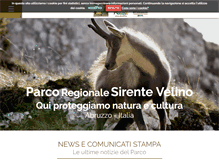 Tablet Screenshot of parcosirentevelino.it